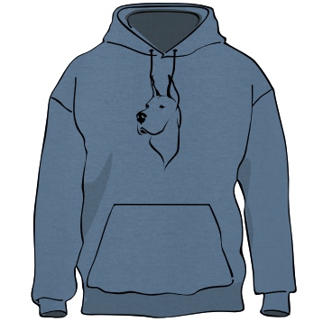 Dane Logo Hoodie Blue